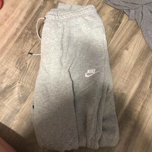 Grey Nike sweatpants
